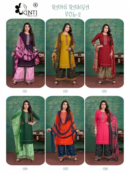 Kinti Rang Rasiya Vol 2 Readymade Plazzo Suits Catalog